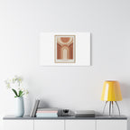 Terracotta Arch Abstract Canvas | Earthy Minimal Poster