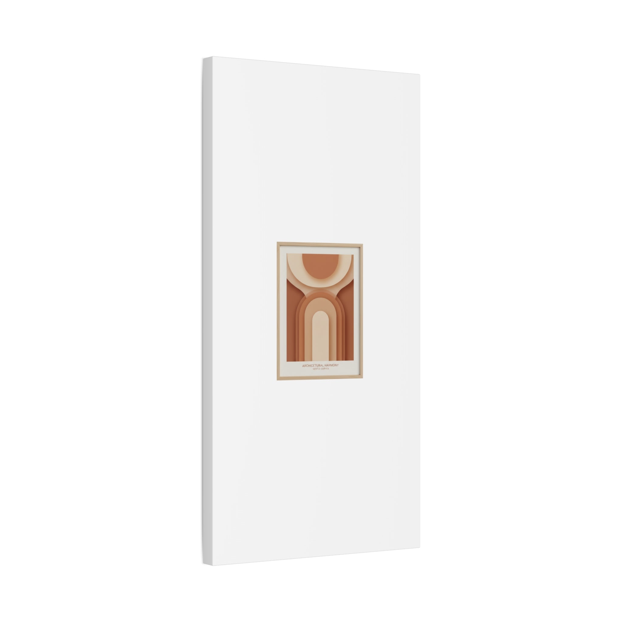 Terracotta Arch Abstract Canvas | Earthy Minimal Poster