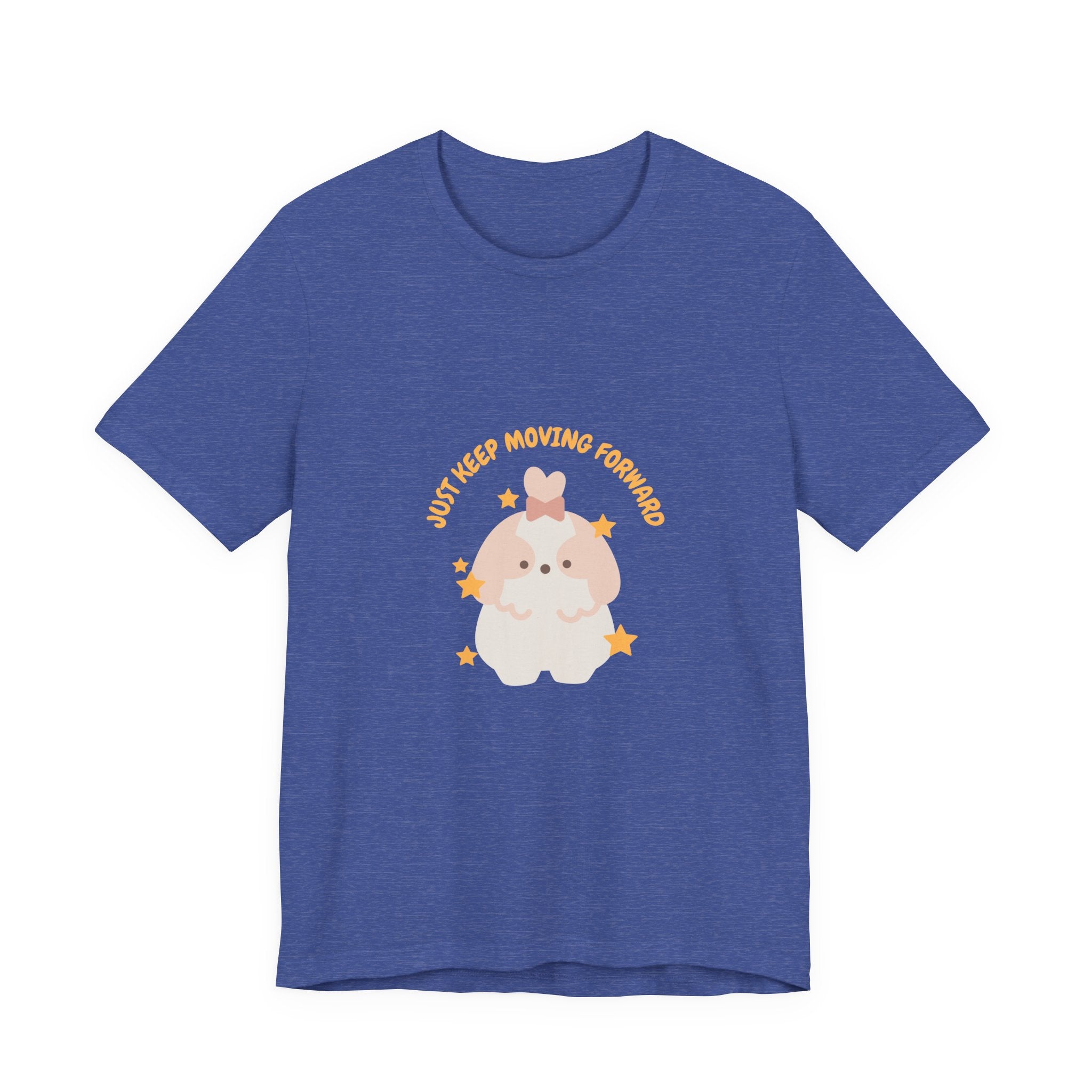 Cute Kawaii Bunny Tee — "Just Keep Moving Forward" Graphic T-Shirt