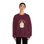 Crewneck Sweatshirt — Cute Kawaii Stars Design "Just Keep Moving Forward"