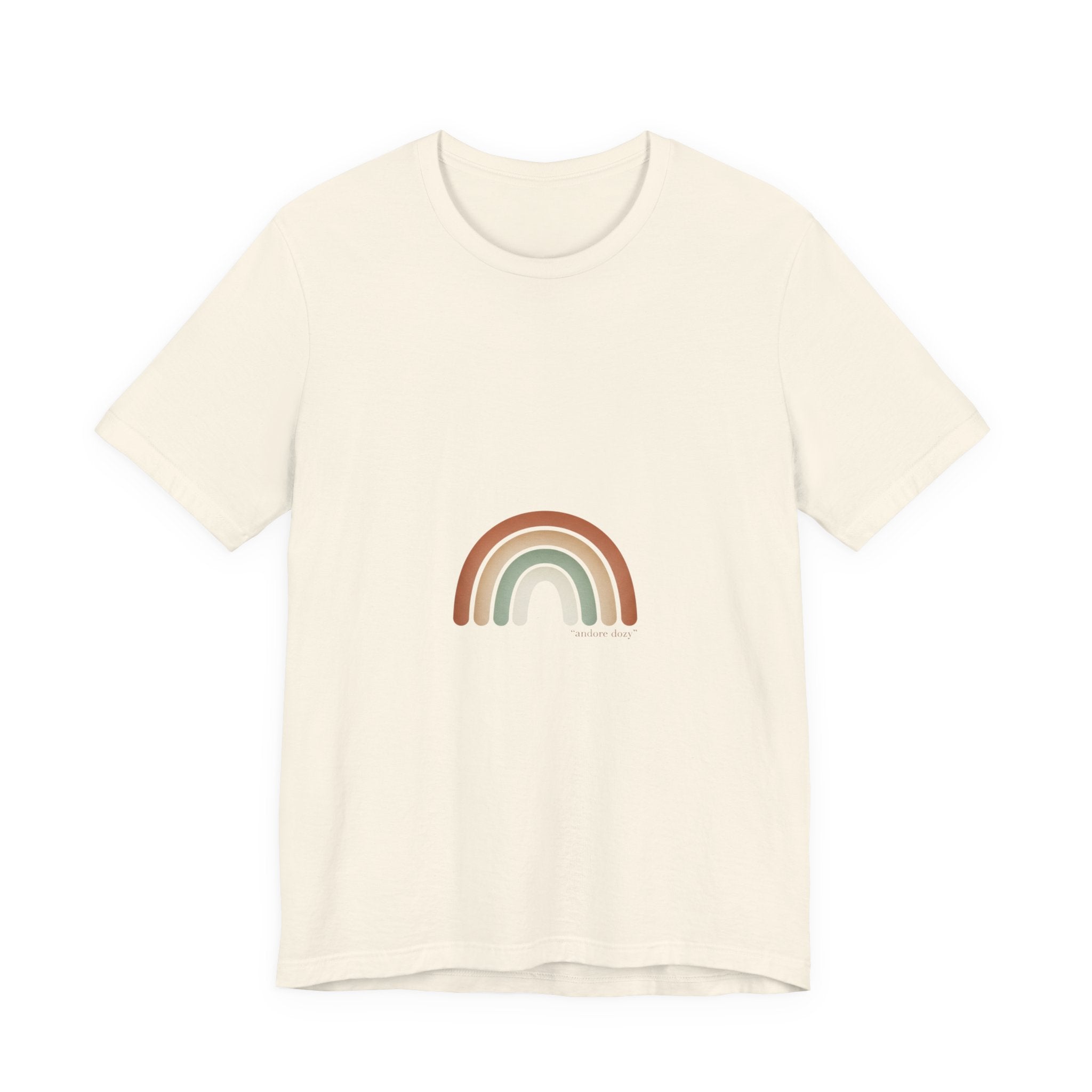 Neutral Rainbow Arc Tee | muted rainbow shirt, boho rainbow