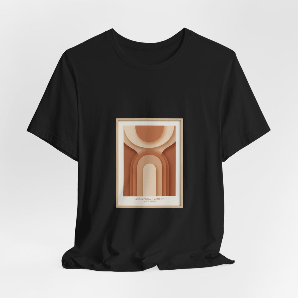 Terracotta Arch Abstract Tee | clay tone art, warm neutral shapes