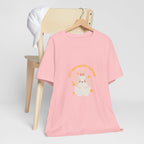 Cute Kawaii Bunny Tee — "Just Keep Moving Forward" Graphic T-Shirt