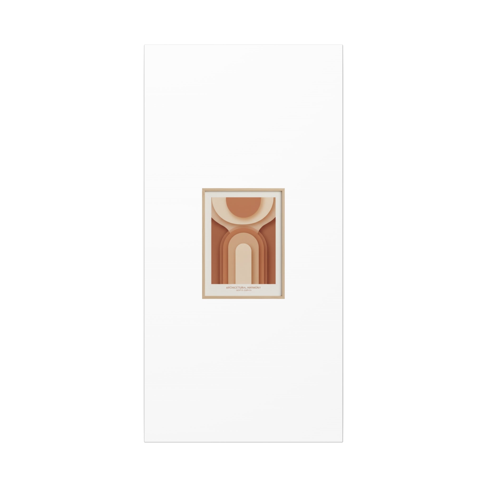 Terracotta Arch Abstract Canvas | Earthy Minimal Poster
