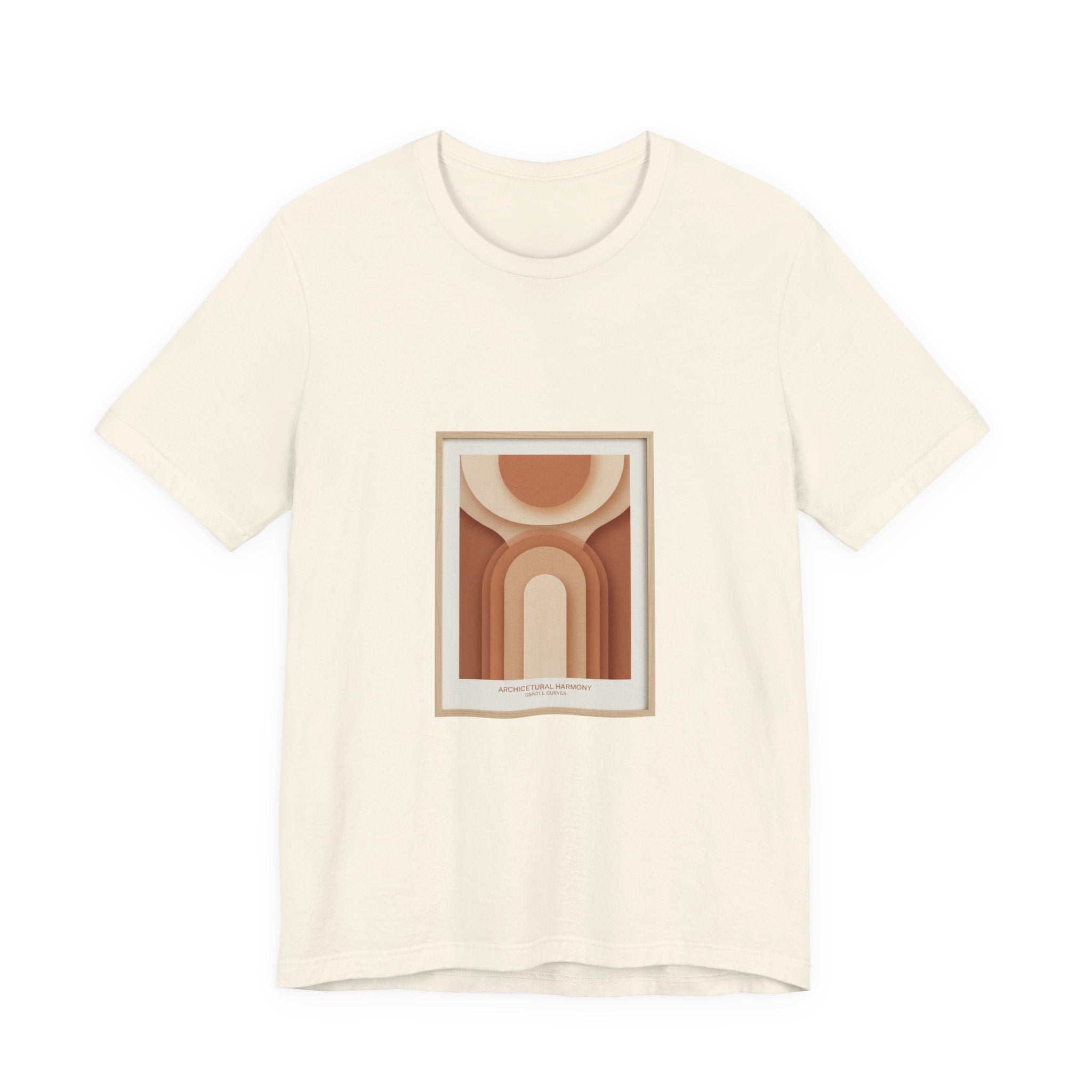Terracotta Arch Abstract Tee | clay tone art, warm neutral shapes