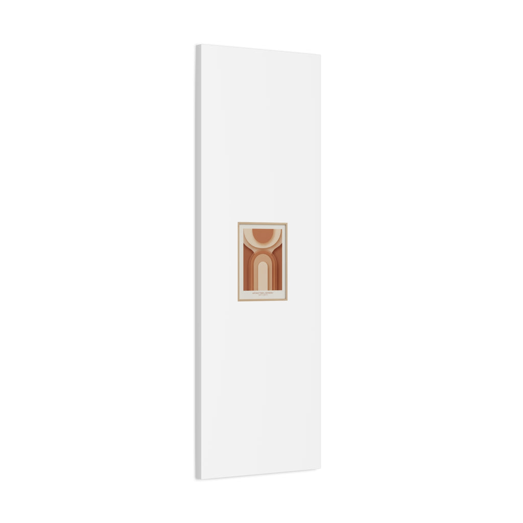 Terracotta Arch Abstract Canvas | Earthy Minimal Poster