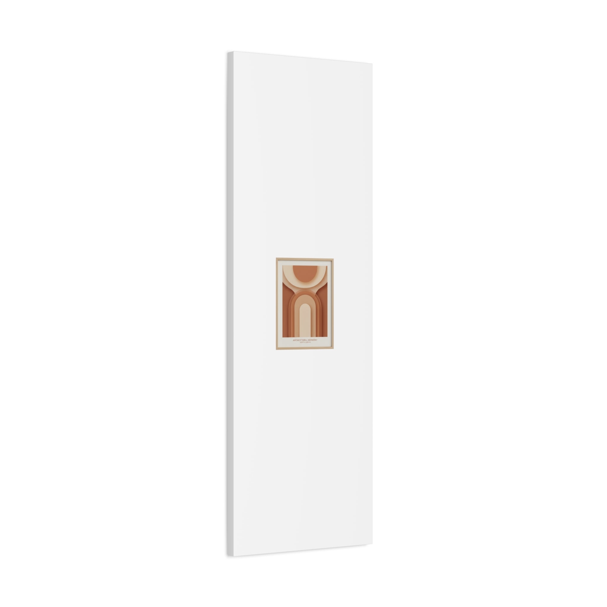 Terracotta Arch Abstract Canvas | Earthy Minimal Poster