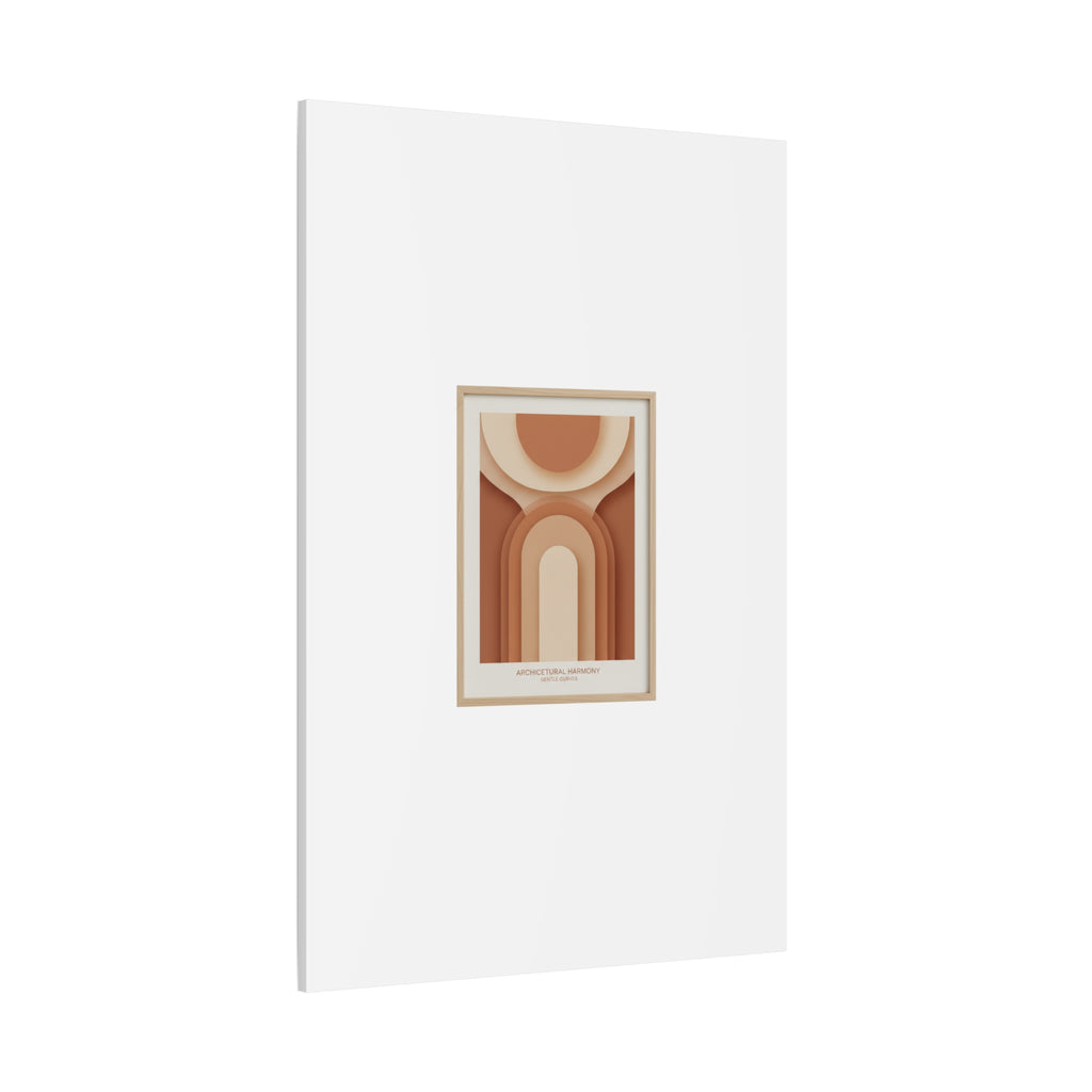 Terracotta Arch Abstract Canvas | Earthy Minimal Poster