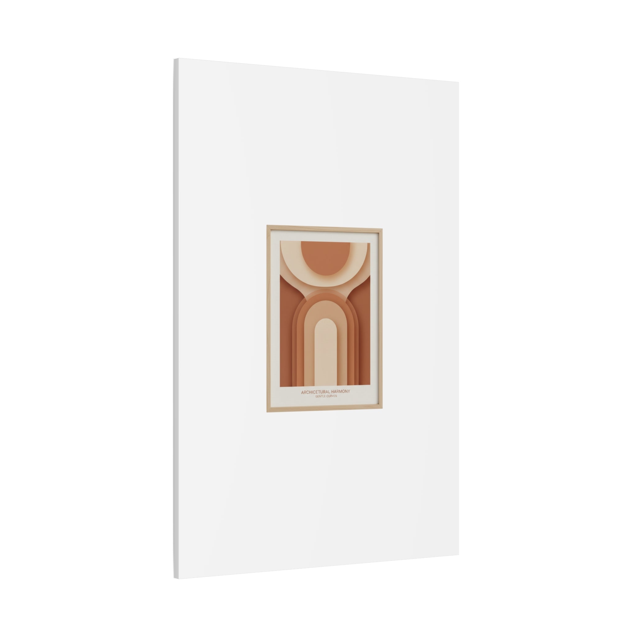 Terracotta Arch Abstract Canvas | Earthy Minimal Poster
