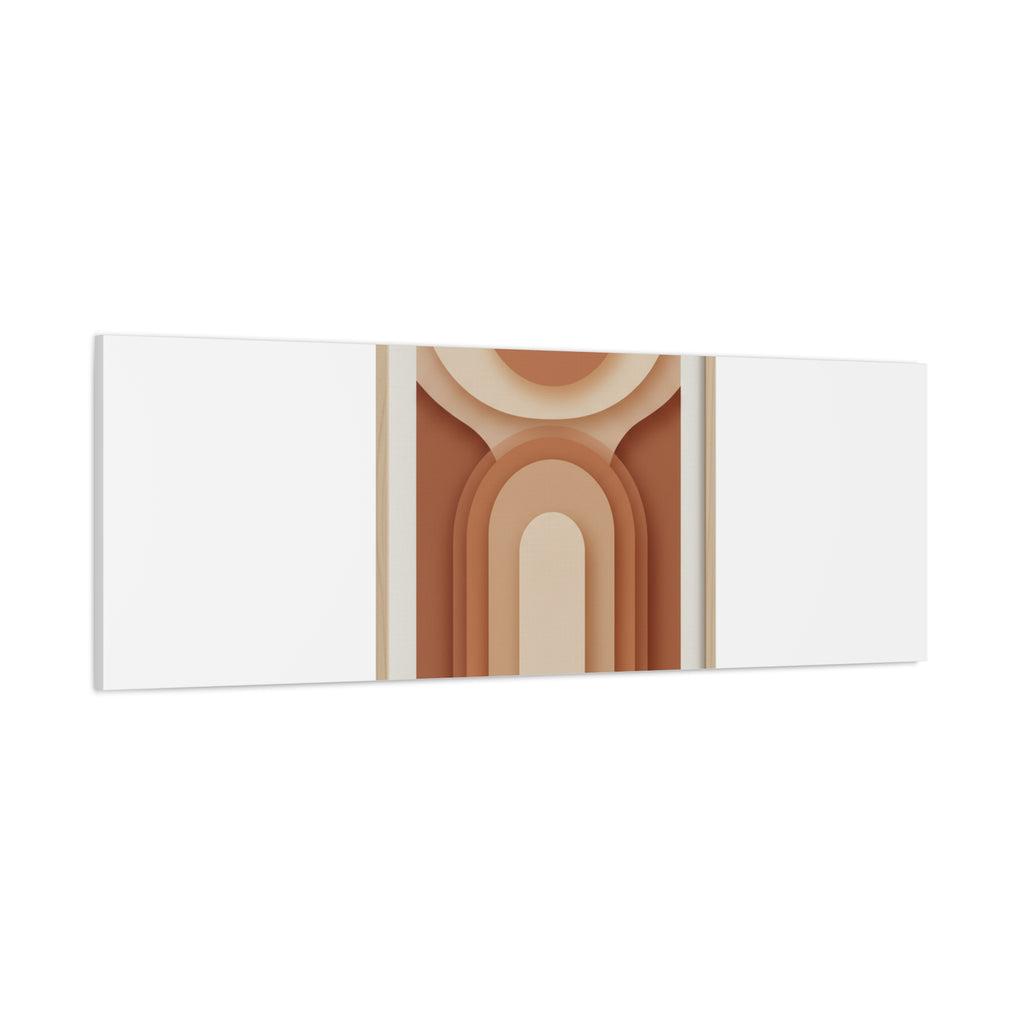 Terracotta Arch Abstract Canvas | Earthy Minimal Poster