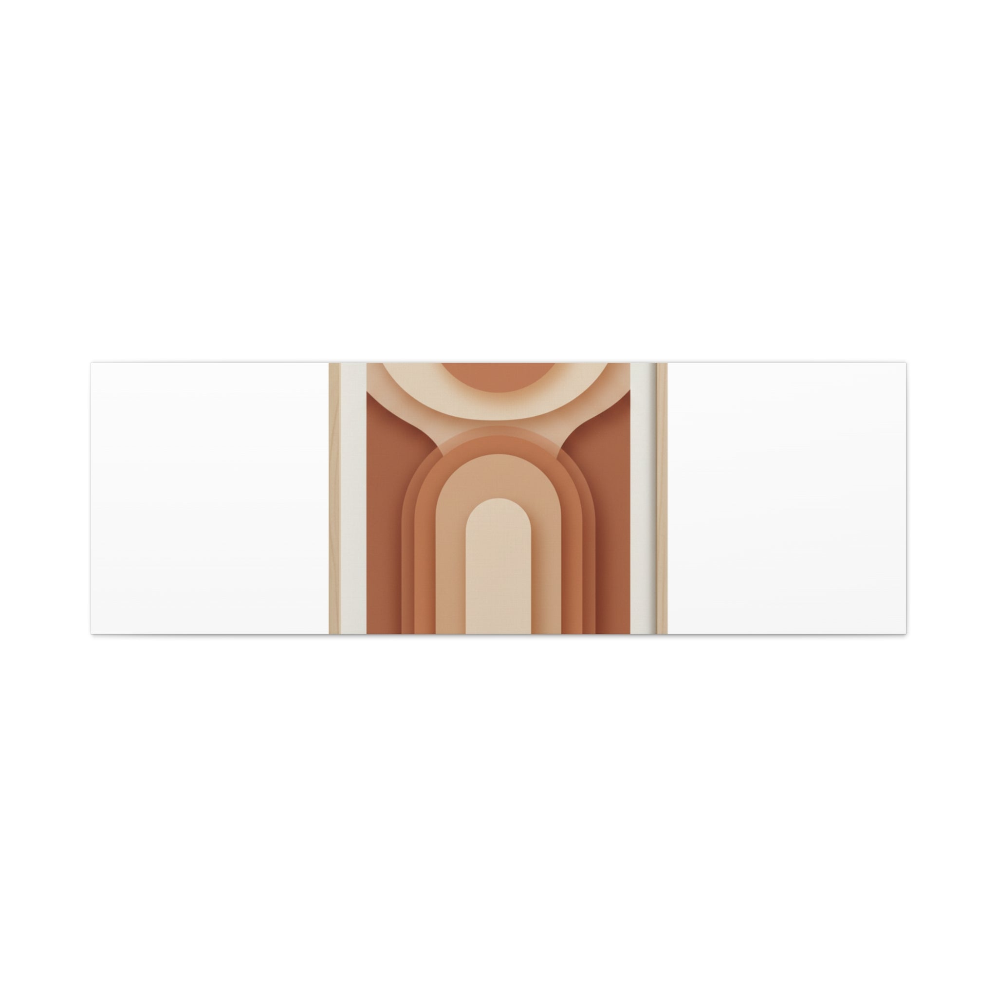 Terracotta Arch Abstract Canvas | Earthy Minimal Poster