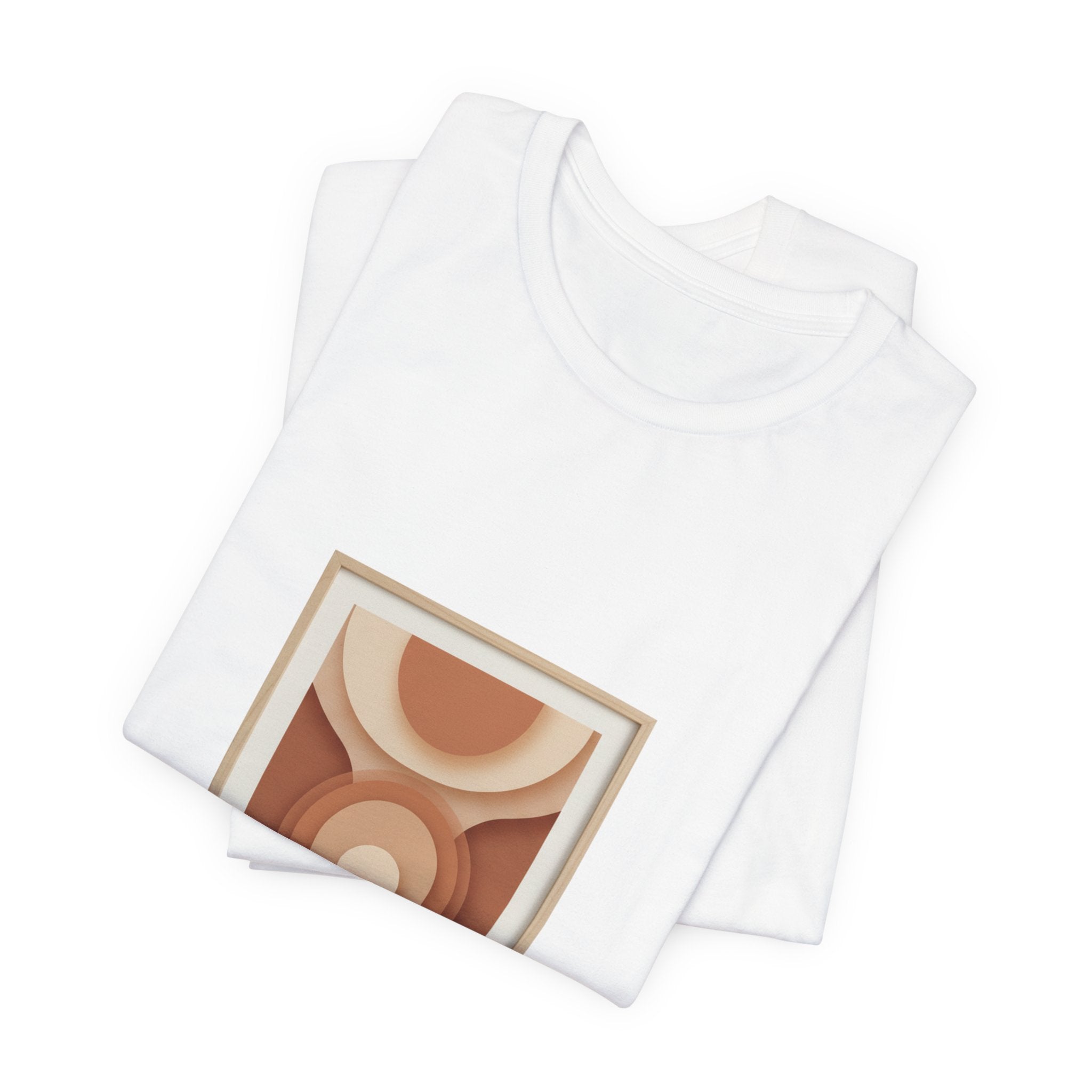 Terracotta Arch Abstract Tee | clay tone art, warm neutral shapes