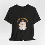 Cute Kawaii Bunny Tee — "Just Keep Moving Forward" Graphic T-Shirt