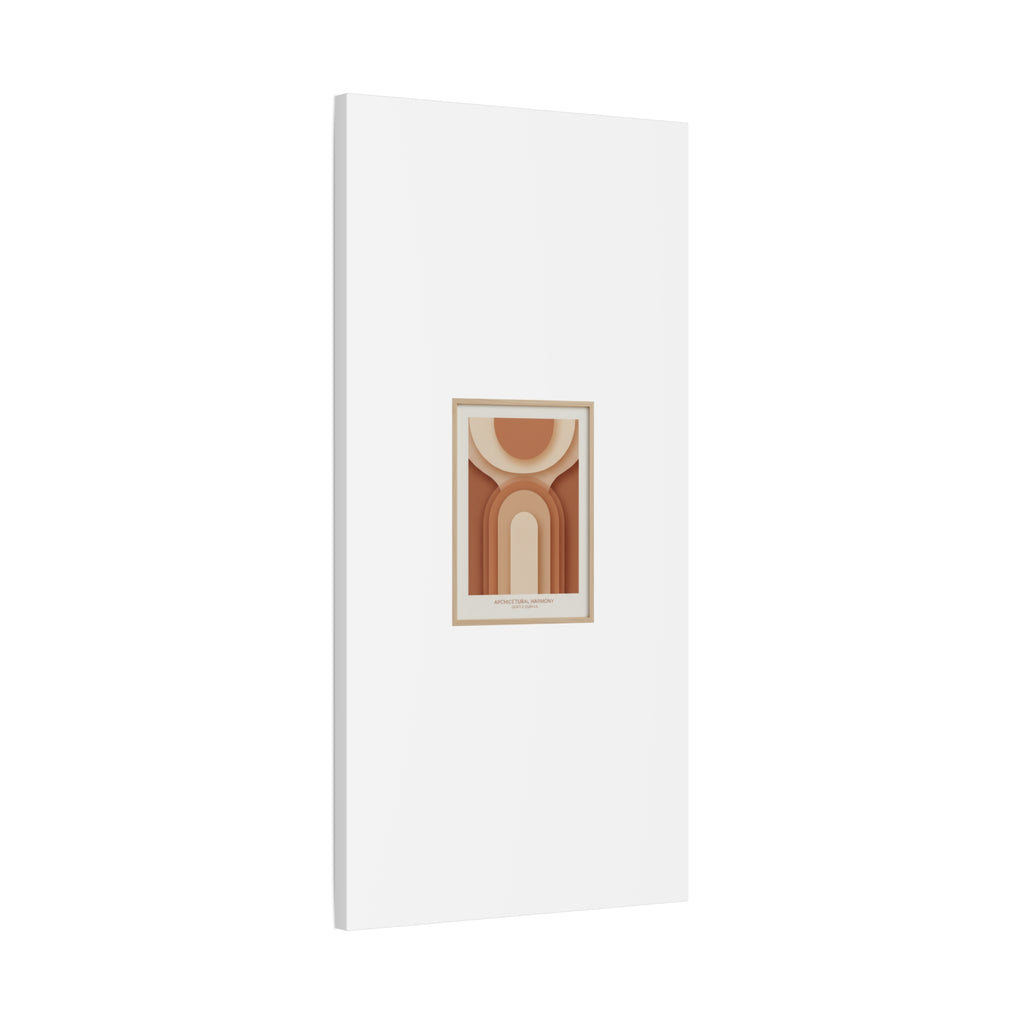 Terracotta Arch Abstract Canvas | Earthy Minimal Poster