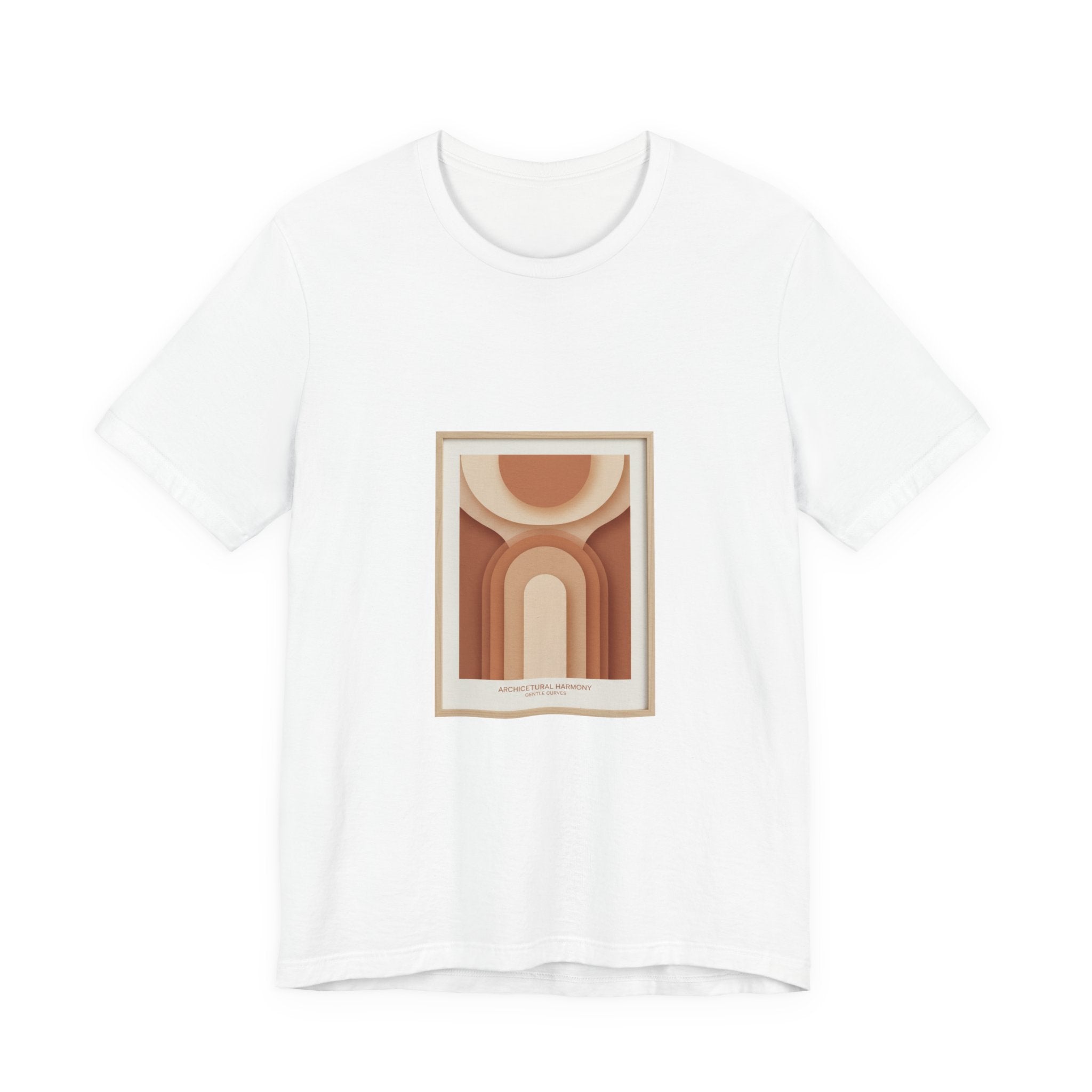 Terracotta Arch Abstract Tee | clay tone art, warm neutral shapes