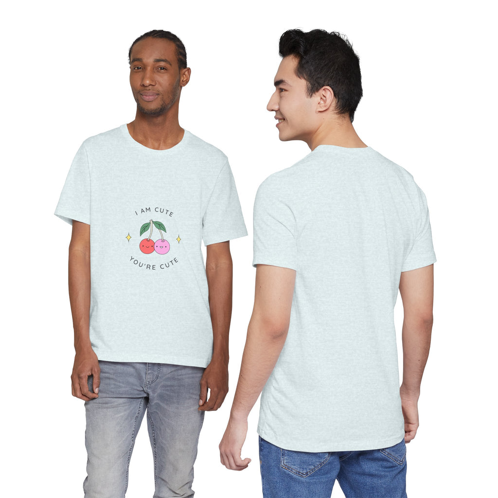 Cute Cherries Graphic Tee — "I Am Cute, You're Cute" Cute Fruit T-Shirt