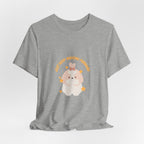 Cute Kawaii Bunny Tee — "Just Keep Moving Forward" Graphic T-Shirt