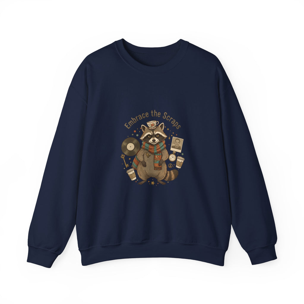 Embrace the Scraps Raccoon Sweatshirt | Scavenger Chic, possum design