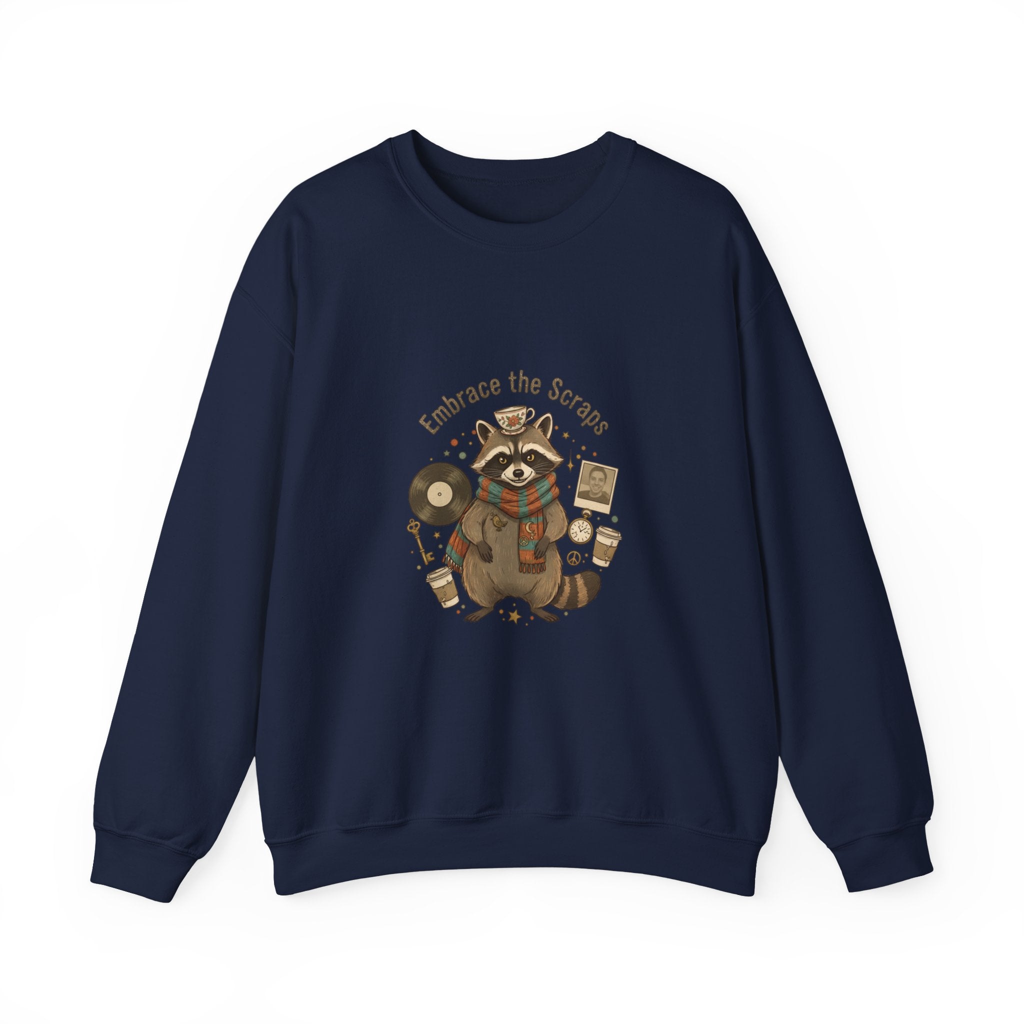 Embrace the Scraps Raccoon Sweatshirt | Scavenger Chic, possum design