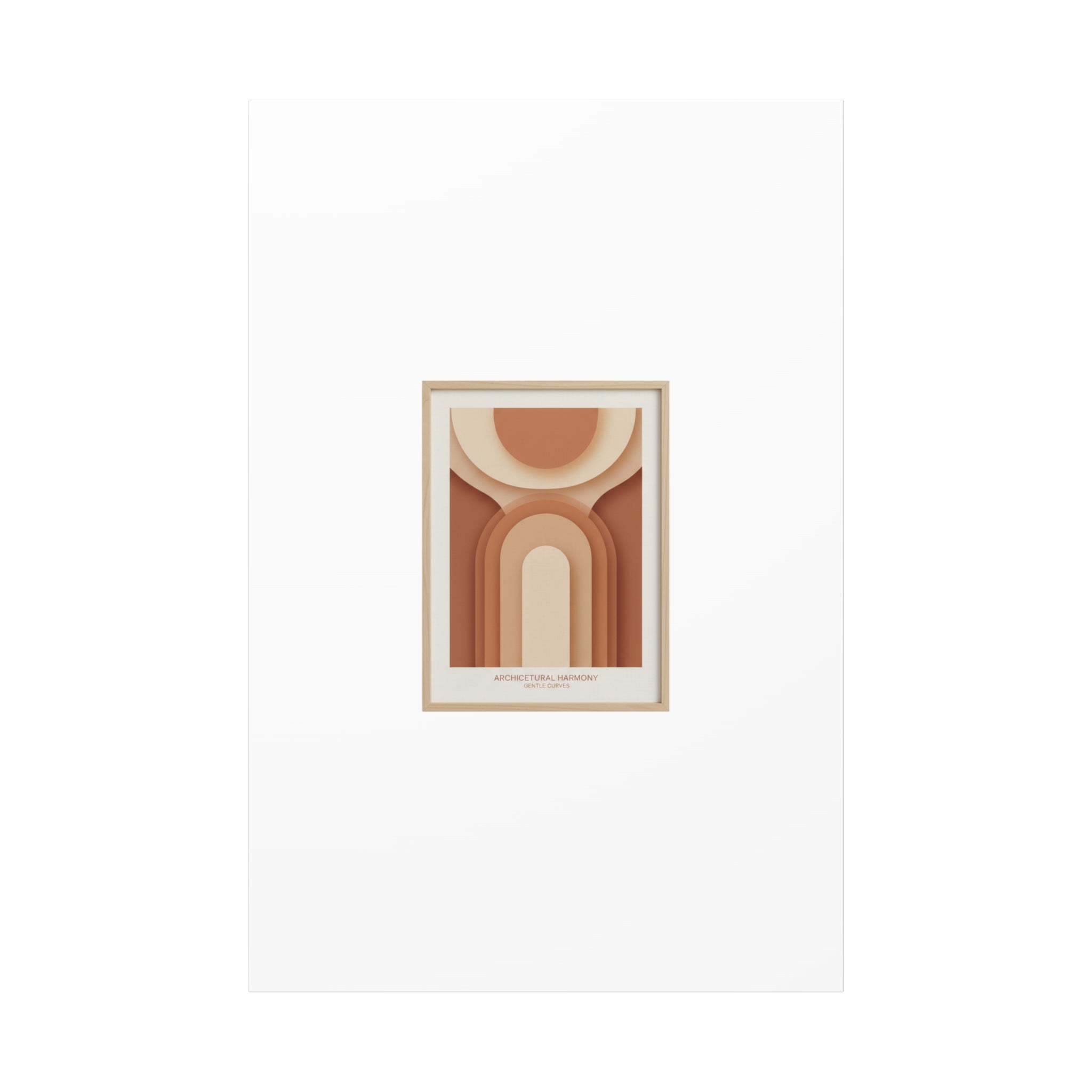 Terracotta Arch Abstract Canvas | Earthy Minimal Poster