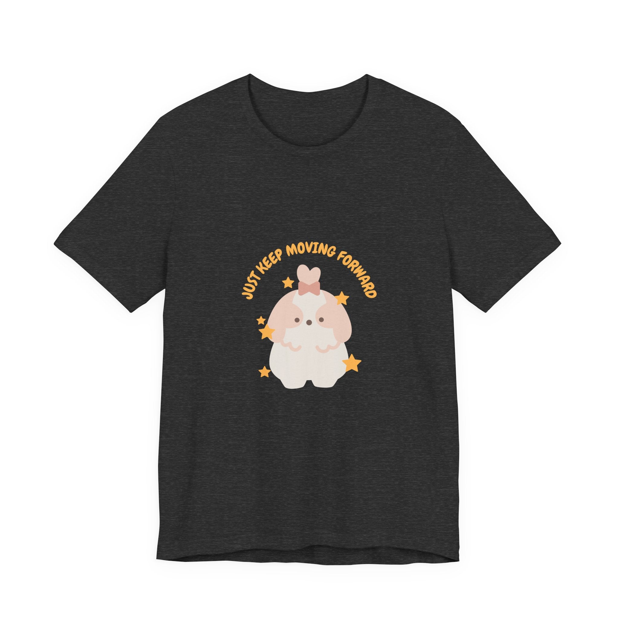 Cute Kawaii Bunny Tee — "Just Keep Moving Forward" Graphic T-Shirt