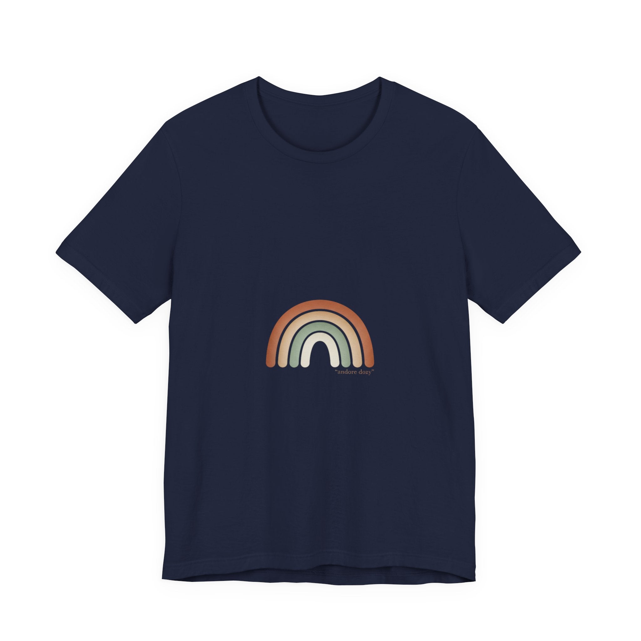 Neutral Rainbow Arc Tee | muted rainbow shirt, boho rainbow