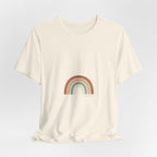 Neutral Rainbow Arc Tee | muted rainbow shirt, boho rainbow