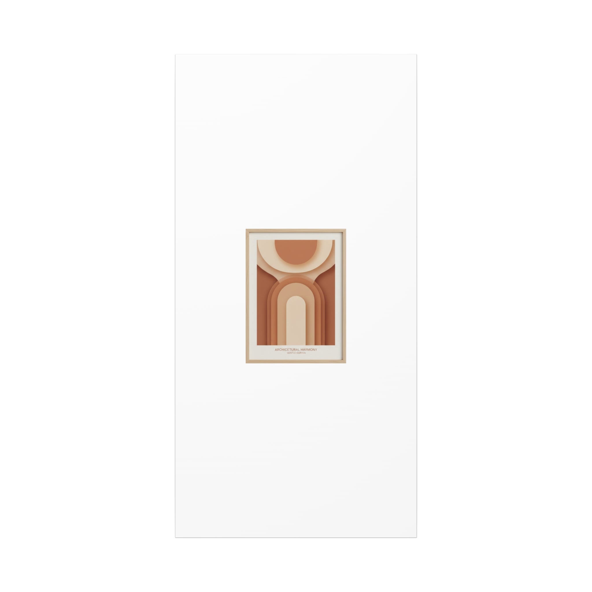 Terracotta Arch Abstract Canvas | Earthy Minimal Poster