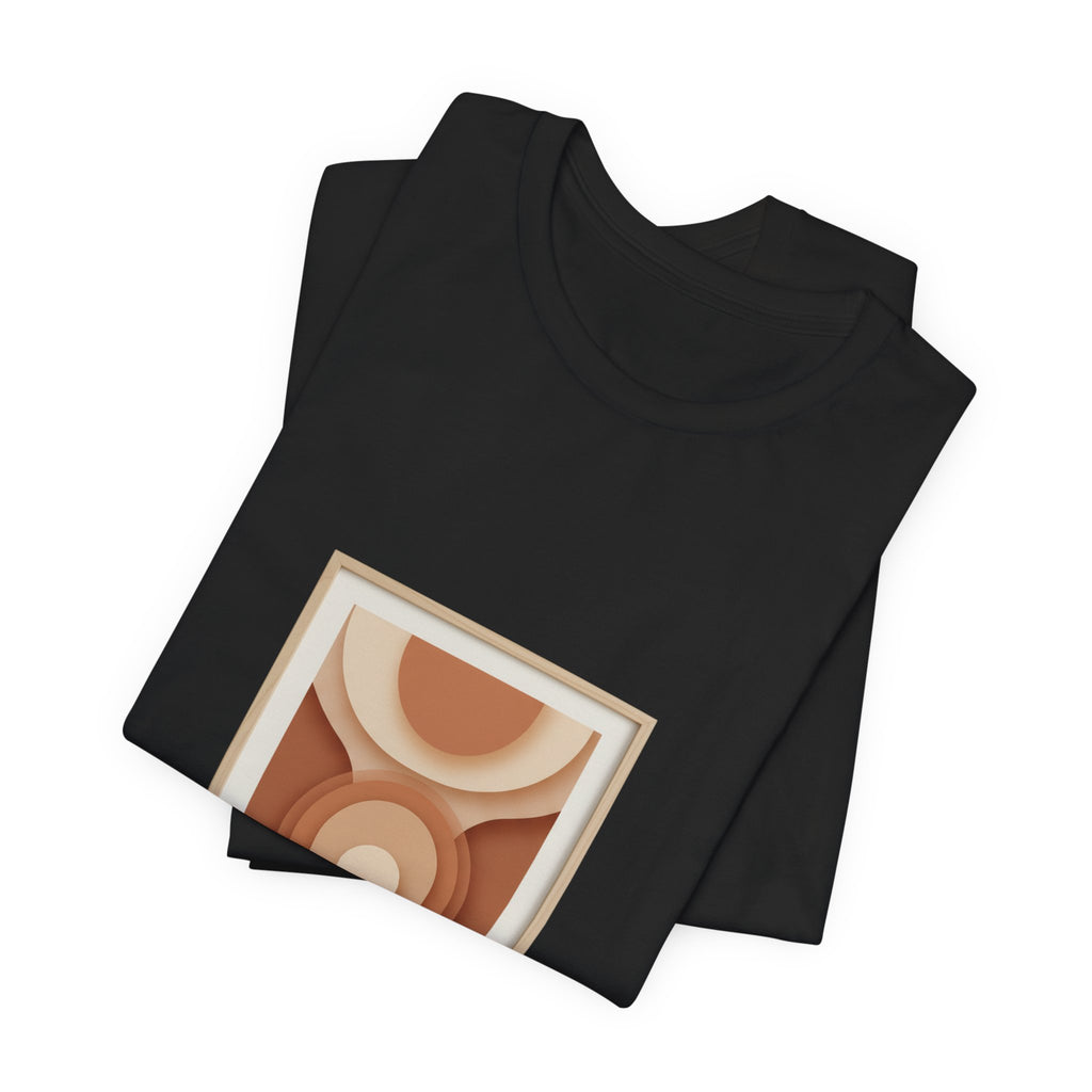 Terracotta Arch Abstract Tee | clay tone art, warm neutral shapes
