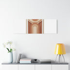 Terracotta Arch Abstract Canvas | Earthy Minimal Poster