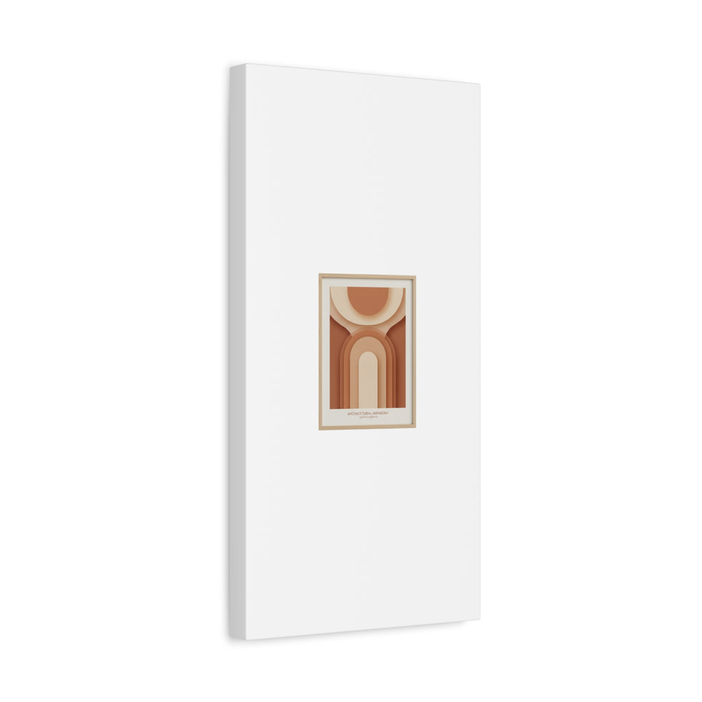 Terracotta Arch Abstract Canvas | Earthy Minimal Poster