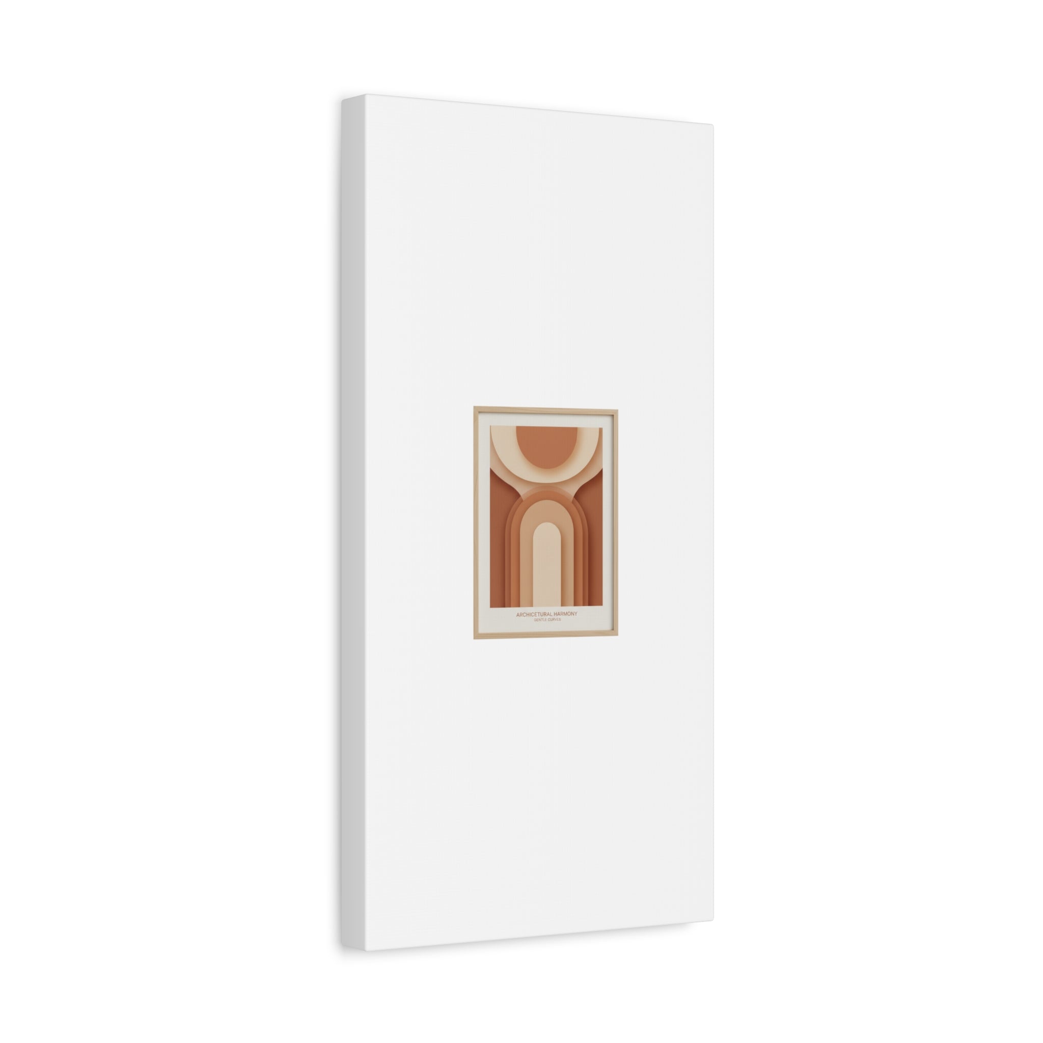 Terracotta Arch Abstract Canvas | Earthy Minimal Poster