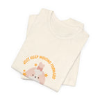 Cute Kawaii Bunny Tee — "Just Keep Moving Forward" Graphic T-Shirt