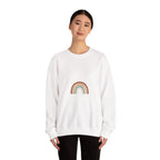 Neutral Rainbow Arc Sweatshirt | muted rainbow, boho desert arc