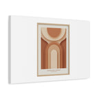 Terracotta Arch Abstract Canvas | Earthy Minimal Poster
