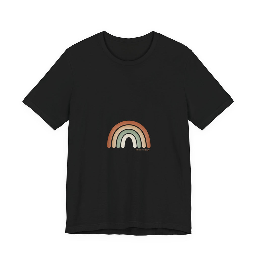 Neutral Rainbow Arc Tee | muted rainbow shirt, boho rainbow